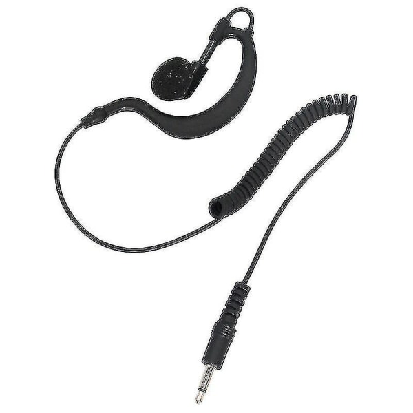 5 stk lytte-øretelefon for walkie talkie/toveis radio 3,5 mm i øret 4pcs