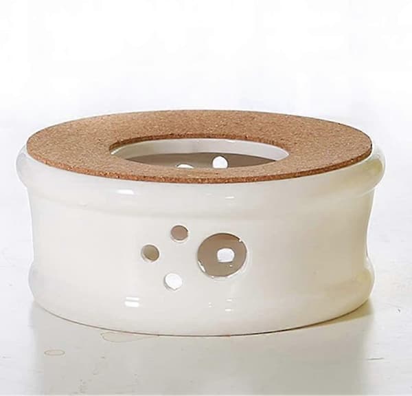 Klassisk Porslin Tevarmer (hvit søyle)
