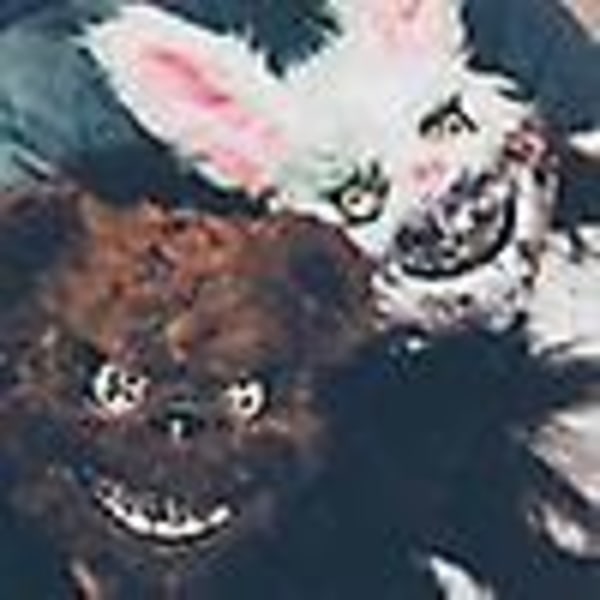 Skræmmende masker - Halloween Creepy Bunny Mask - Killer Bunny Mask - Spooky Mask - Halloween kostume, opdateret version
