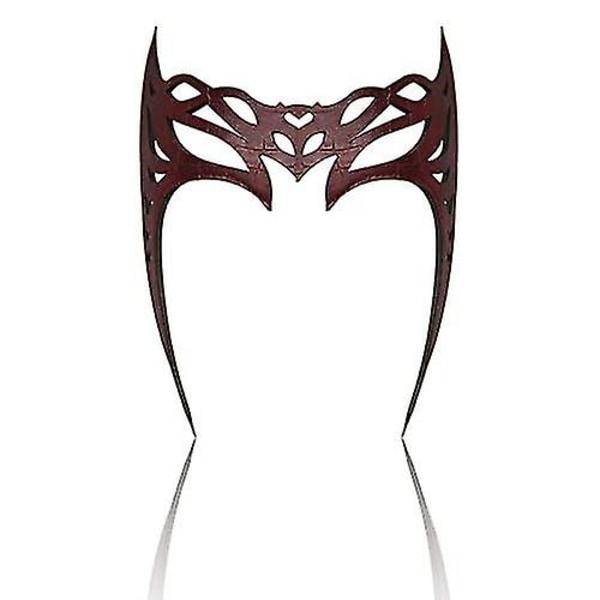 2023-bulex Wanda Maximoff hovedbeklædning Scarlet Witch Headpiece Crown Halloween Cosplay Party Maskerade Maske Kostume rekvisitter til kvinder-1