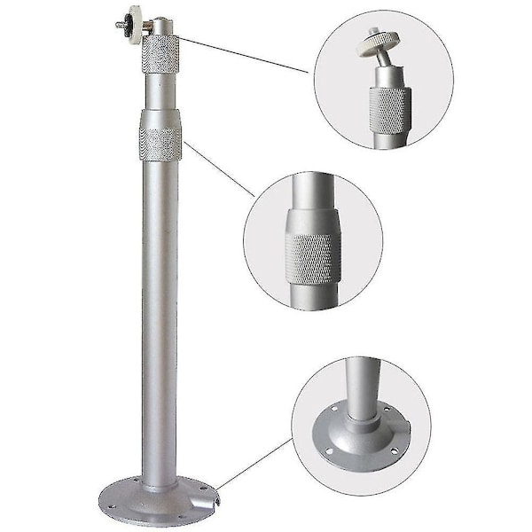 Universellt 20-40cm Projektor Tak Väggfäste Aluminiumfäste 15kg Kapacitet