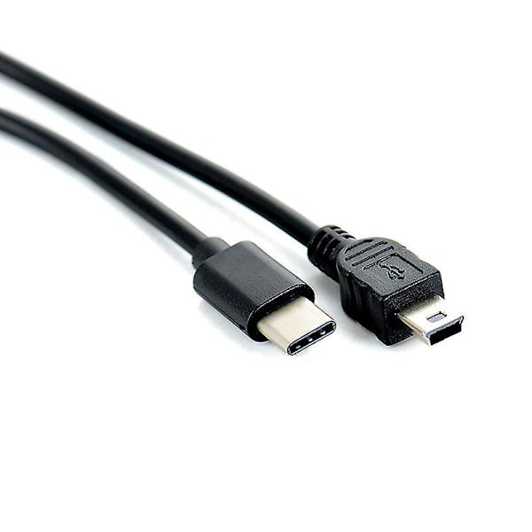 USB Typ-C till Mini USB-kabel USB-C Hane till Mini-B Hane Adapter Konverterare