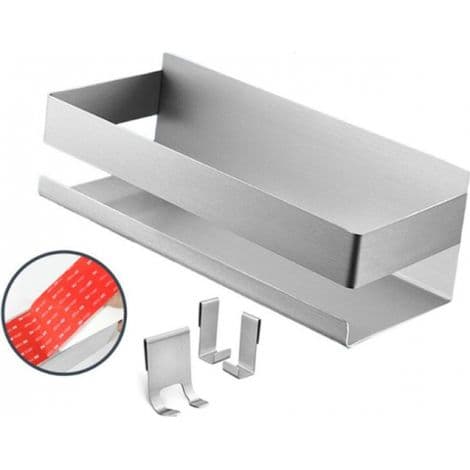 Borefri bruse-/batteriholder (børstet aluminium)
