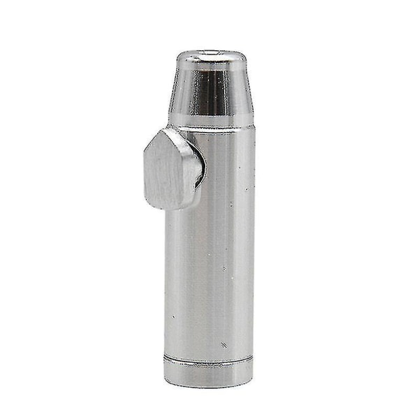 Metal Flat Bullet Raket Sniffer Snorter Sniffer Dispenser