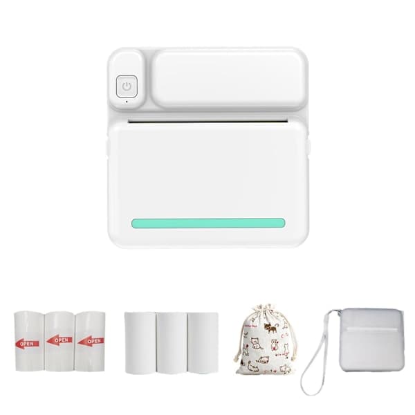 Termisk bærbar Bluetooth-printer 57 mm Mini trådløs POS termisk billedfotoskriver til Android IOS mobiltelefon FLYE1984