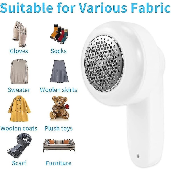 Fnugfjerner til tøj, elektrisk boblefjerner, genopladelig sweaterbarbermaskine med udskiftelige knive i rustfrit stål, fjerner effektivt fnugpiller