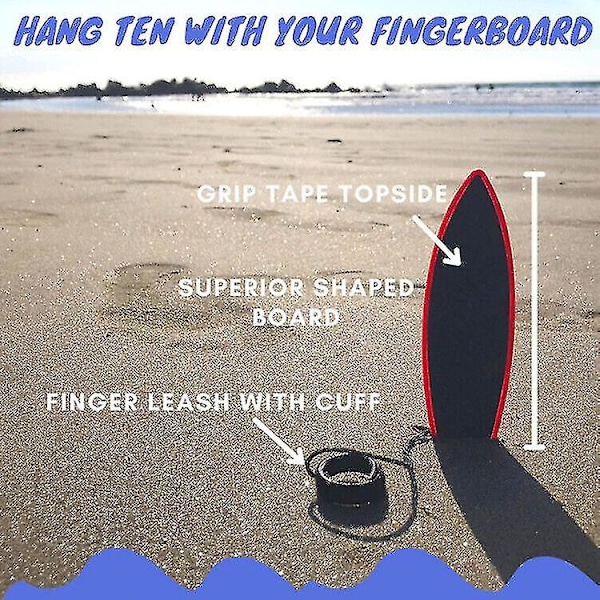Finger Surfboard Radt Udseende Fingerboard Legetøj Surf Vinden Mini Boards Til Børn