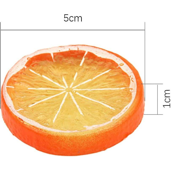 Almi 18 st Fake Citronskivor Simulerad Fruktdekoration För Fest Kök Bröllopspresent