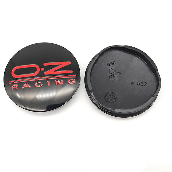 4 st 55mm M582 Oz Racing Bil Hjulnav Centerkapsel Skydd Emblem Märke Klistermärke Bil Styling Centerkapslar