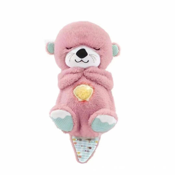 Breathing Otter Sleep And Playmate Otter Musical Stuffed Baby Plush Toy With Light Sound Newborn Sensory Comfortable Baby Toy