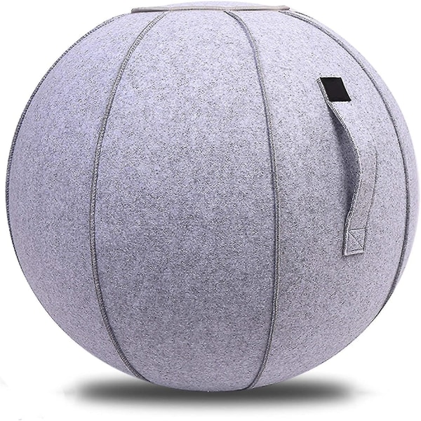 65 cm sittande bollstol för kontor, sovsal och hem, pilatesträningsyogaboll med cover, lätt självstående Ergonomisk hållningsaktiverande träning