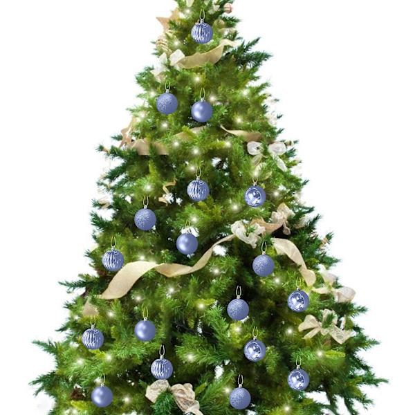 Juleferie Dekor Kampanje Julekuleanheng, Dekorative Knusesikre Juletreanheng Hengende 40mm Julekuler