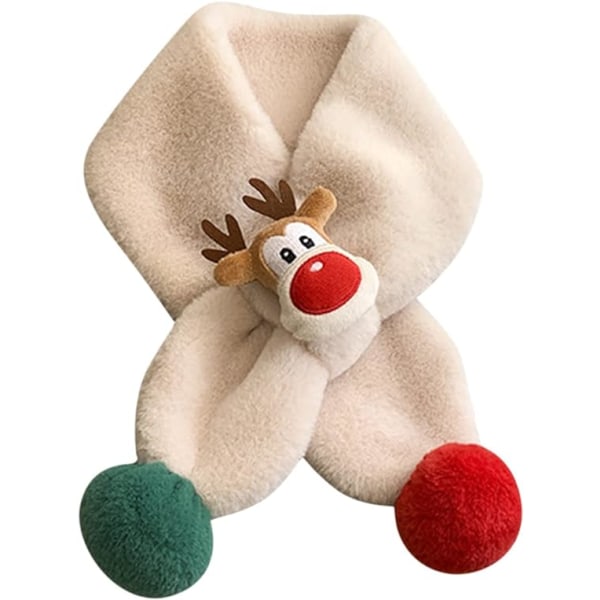 Julscarf för barn - Beige, Oasis julscarf med Fu