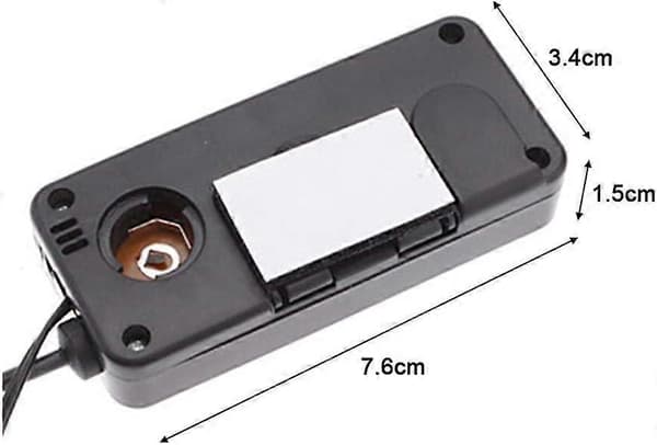 Bil indvendigt og udvendigt termometer DC12V digitalt termometer biltermometer baggrundsbelyst mini LCD-termometer