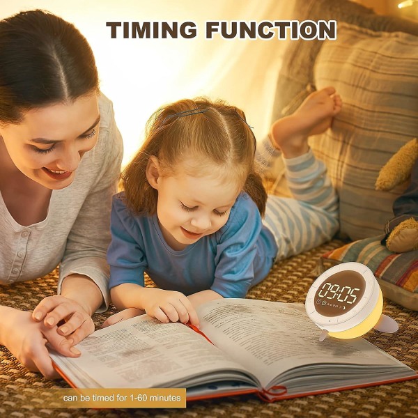 Väckarklocka Barn Digital, Barn Väckarklocka Med Nattlampa Snooze Timer Funktion Söt Väckningslampa Väckarklocka För Barn Sovrum Pojkar Flickor Vuxna