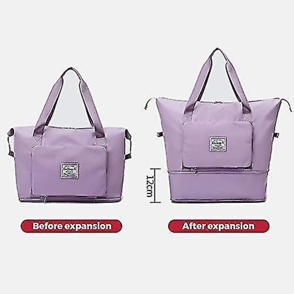 Foldelig rejsetaske med stor kapacitet - Vandtæt, foldbar opbevaringstaske med stor kapacitet (pink) Pink
