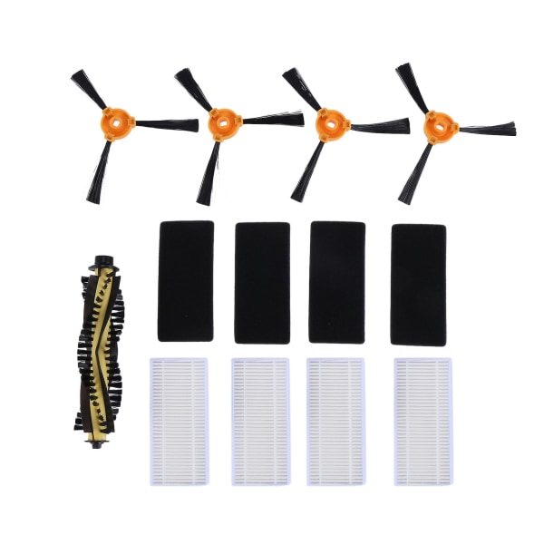 9 pakke erstatningsrullebørstefilter sidebørster for Neatsvor X500 X500 Robotstøvsuger Par