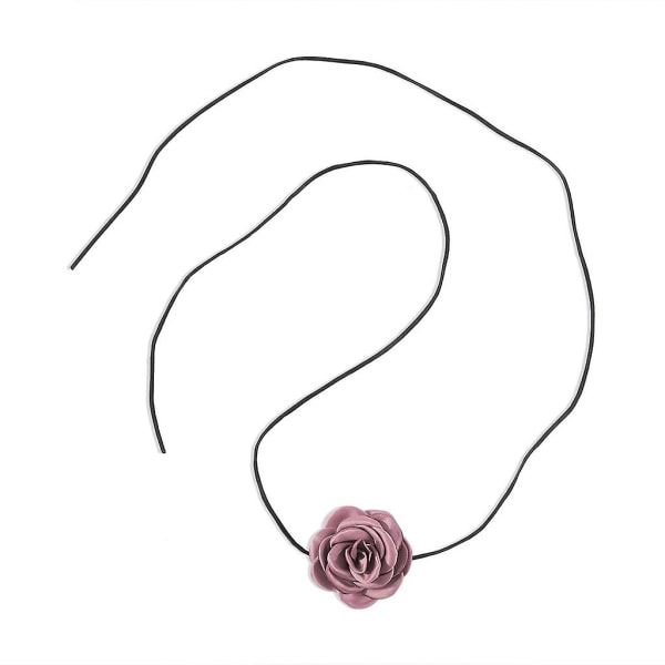 Smuk Rose Choker halskæde - Trendy og moderigtigt tilbehør til kvinder Purple