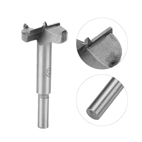 6 stk. 30-60mm Forstner Bor Sett, Høyfast Stål Bor Trebearbeiding Bor Tre Sag Kutter