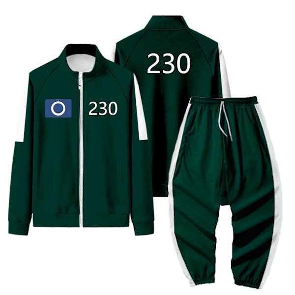 Squid Games Kostume, Squid Games Træningsdragt, Koreansk Folkespil Kostumesæt, Til Fans, Cosplay Og Temafester, 456 Voksen Squid Games Outfit A XL