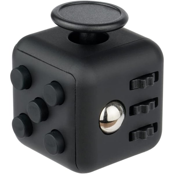 Fidget Toy Cube Leke Sensorisk Leke Stress Leke Angstlindrende Leke Drep Tid Finger Leke for Kontor Klasserom Leke Gave - Svart