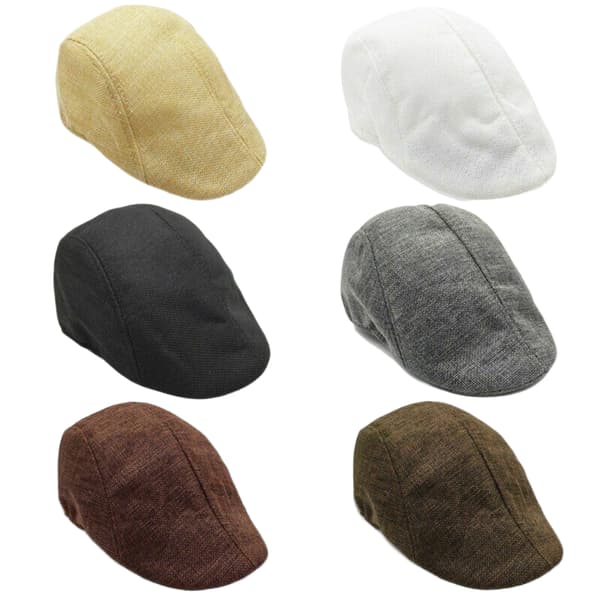 Golf Driving Hat Herre Flat Cap KHAKI