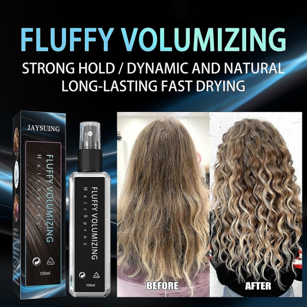 100ml Styling Spray Mini Effektiv Naturlig Fluffy Volumizing Hair Spray Til Mænd