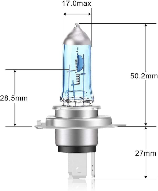 Super White 5000k 12v 100w H7 Halogen Pære