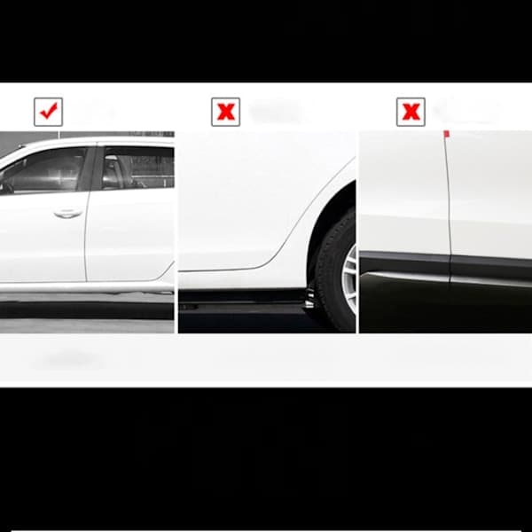 Bildørsbeskyttere til fordøre - [Cadillac] Sort Snap-On (2-pak)