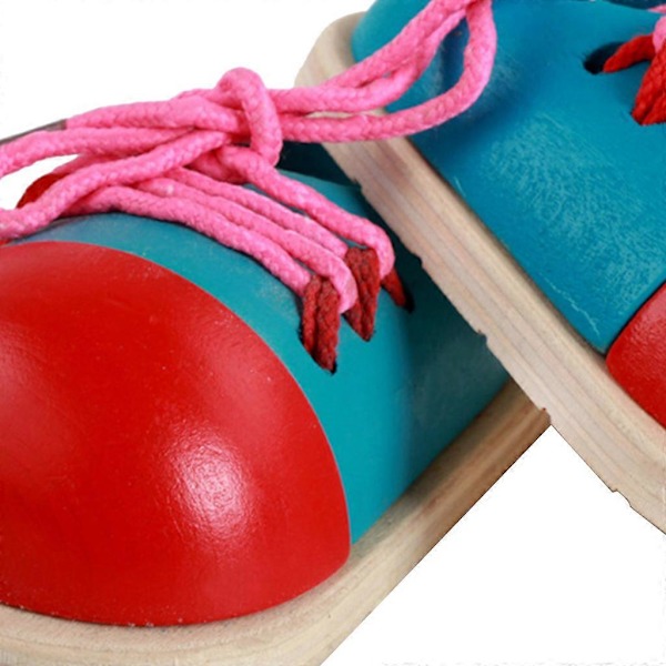 Multifunksjonelle Tresko Tidlig Undervisning Læring Snøring Tresko Multifunctional wooden shoes