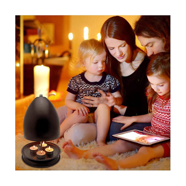 Telysovn for oppvarming, telysvarmer, metalllysromvarmer soverom kontor camping
