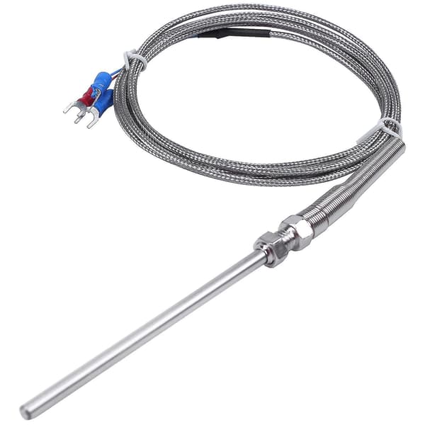 Stål Temperatur Probe Pt100 Rtd Sensor Kabel 2m 98 Mm 3 Ledninger -50 ~ 400 Celsius as shown
