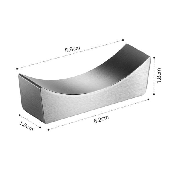 Ätpinnehållare Bestickhållare i rostfritt stål Ätpinnehållare Multifunktionell organizer för hemmet Silver