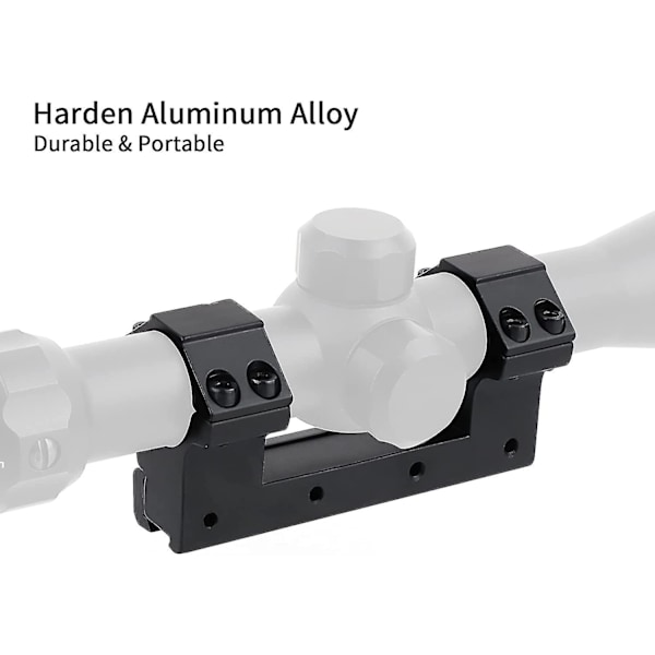 Aluminium Taktiske Højprofil 25,4 mm Kikkertmonteringsringe 11 mm Weaver/Picatinny Duehale Skinne Monteringsringe Kikkert