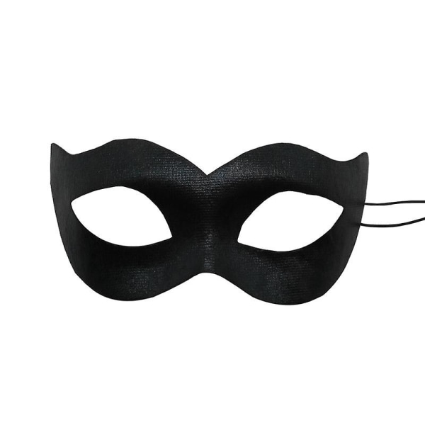 Maskerademaske for menn svart, Halloween venetianske voksenmaskermasker, svart Mardi Gras-maske
