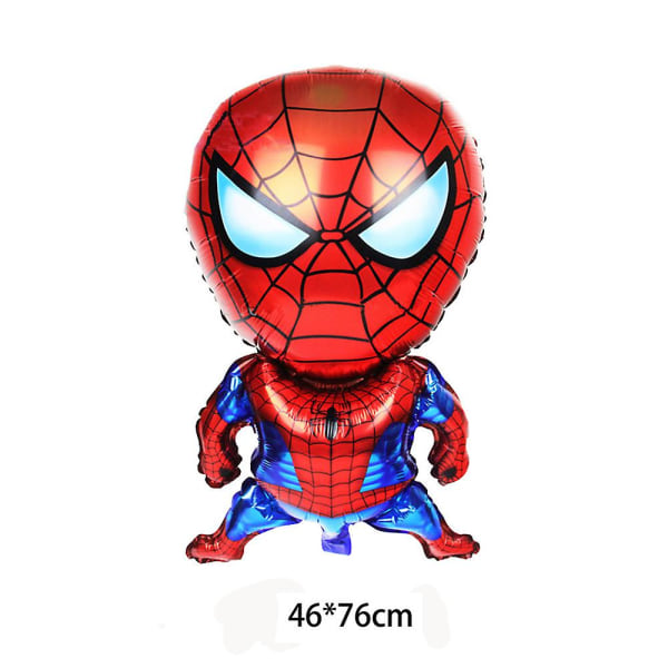 Spider-man-tema Gratulerer med dagen Party Dekorasjon Ballong Banner Cake Toppers Sett