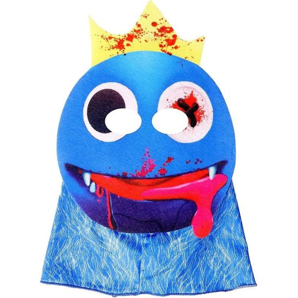 5-12 år Kids Rainbow Friends Roblox Halloween Party Cosplay Kostume Jumpsuit Mask 7-8Years