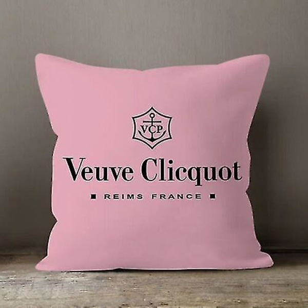 Veuve Clicquot Rosa Cover 45 X 45 Kudde Ny Heminredning Present Champagne