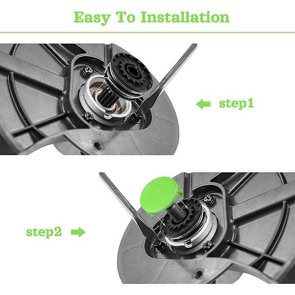 3-pack ersättningsrullar lock täcker delar 3411546A-6 för Greenworks 21332 21342 24 Volt 40V 80V Cor