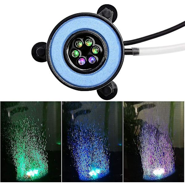 Senkbar Akvarium Boblelampe, Automatisk Fargeskiftende