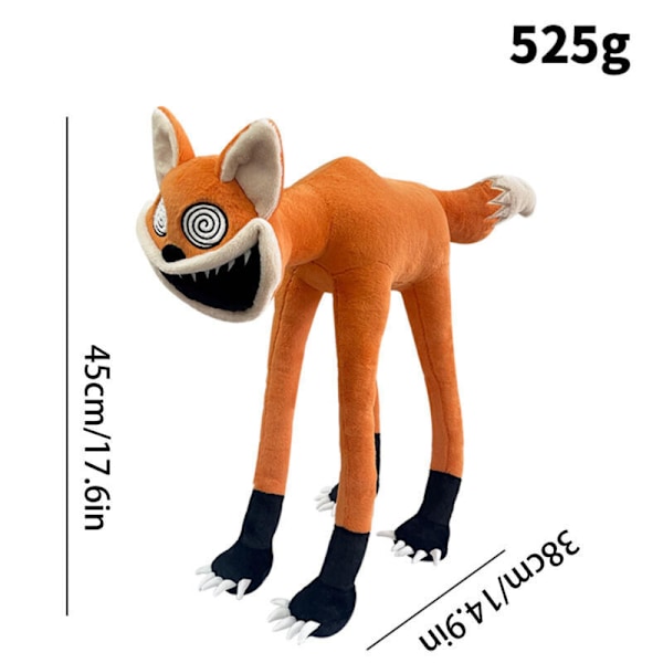 45 cm Smiling Critters Plysch Katt Sovdag Mjuk Fylld Dockleksak Barnpresent Orange Fox - 45cm