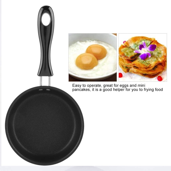 Mini Stegepande 12 Cm Jernpande Non-Stick Belægning