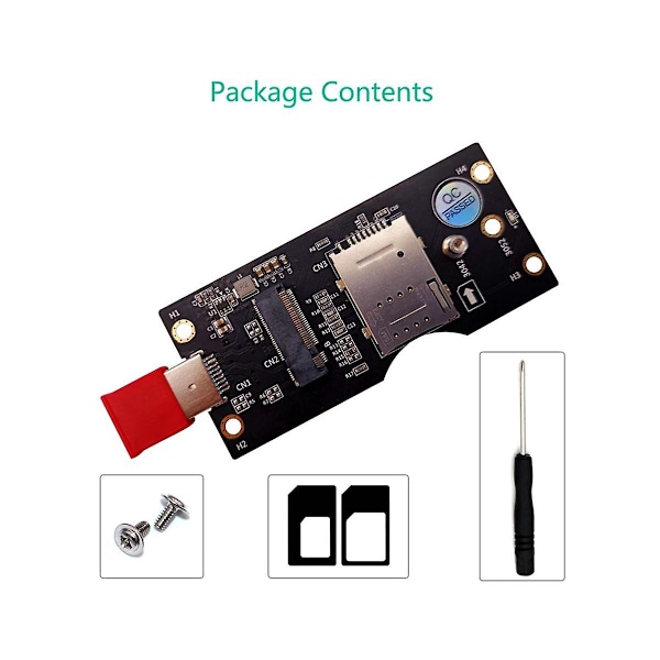 NGFF Modul Til SIM med USB 3.0 3G/4G/5G Modul Til USB 3.0 med SIM-kortspor Bærbar Adapterkort