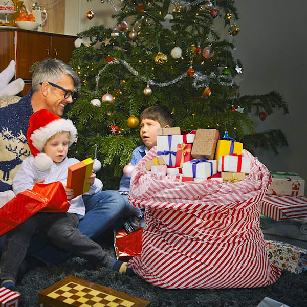 DIY Julgransprydnader Kampanj Nyårsgåva Jultomte Presentpåse Stor Plastpåse Julfesttillbehör