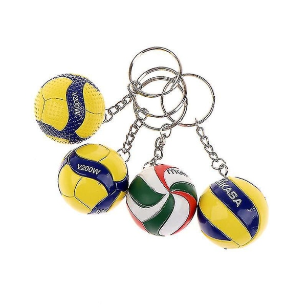 Volleyboll Nyckelring Dekorationer Affärsvolleybollgåvor Strandboll Nyckelring Spo Yellow A2