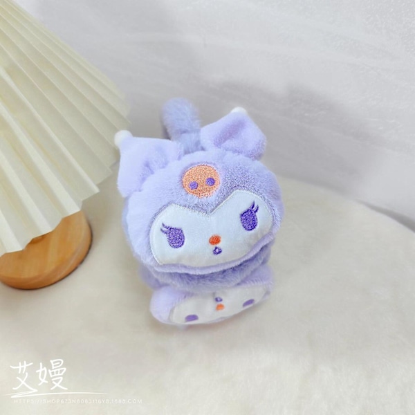 Sanrio Accessoarer Mjuka Plysch Öronmuffar Vinter Varma Öronmuffar Anime Kuromi Melody Dam Mode Öronlappar Kallt Skydd Öronmuff Kuromi