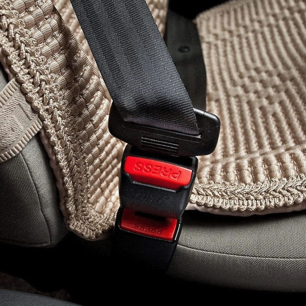 4st svart bilsäkerhetsbältesklämma för bilbälte bilbälte bilbälte lastbil säkerhetsbältesförlängare spänne förlängningsknapp