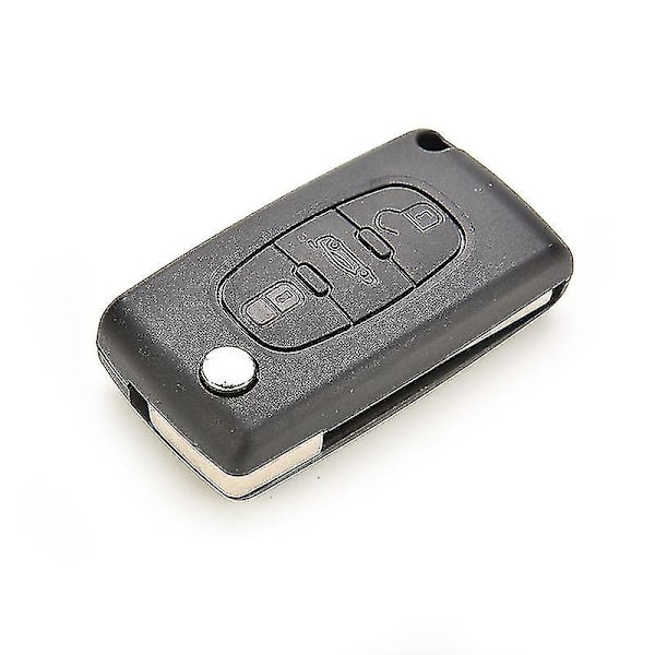 Flipfällbart case Skal för Peugeot 407 307 308 607 3 knappar