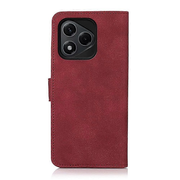 För Honor 400 Lite KHAZNEH Matt Textur Läder Telefonfodral Red