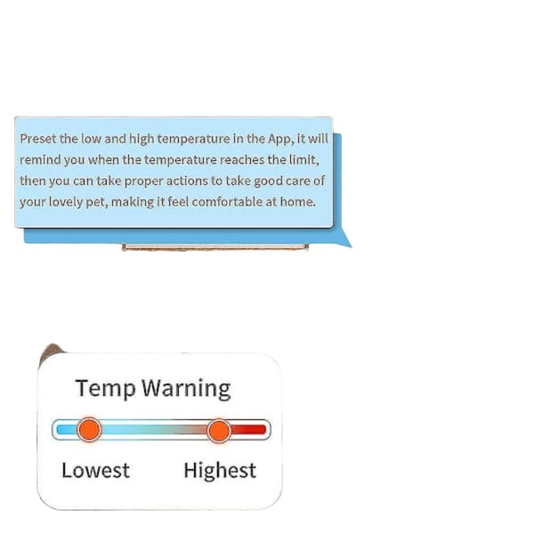 3x Tuya Wifi Temperatur- og Luftfugtighedssensor Indendørs Termometer Hygrometer